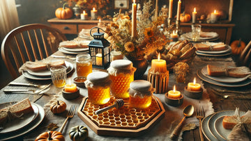 The-Sweet-Glow-of-Gratitude-Elevate-Your-Thanksgiving-with-Raw-Honey-and-Beeswax-Candles The Dancing Bee/PNW Honey Company