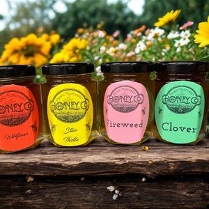 Hex Jar Honey Sampler The Dancing Bee/PNW Honey Company